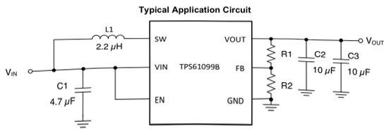 TPS61099B典型電路應(yīng)用